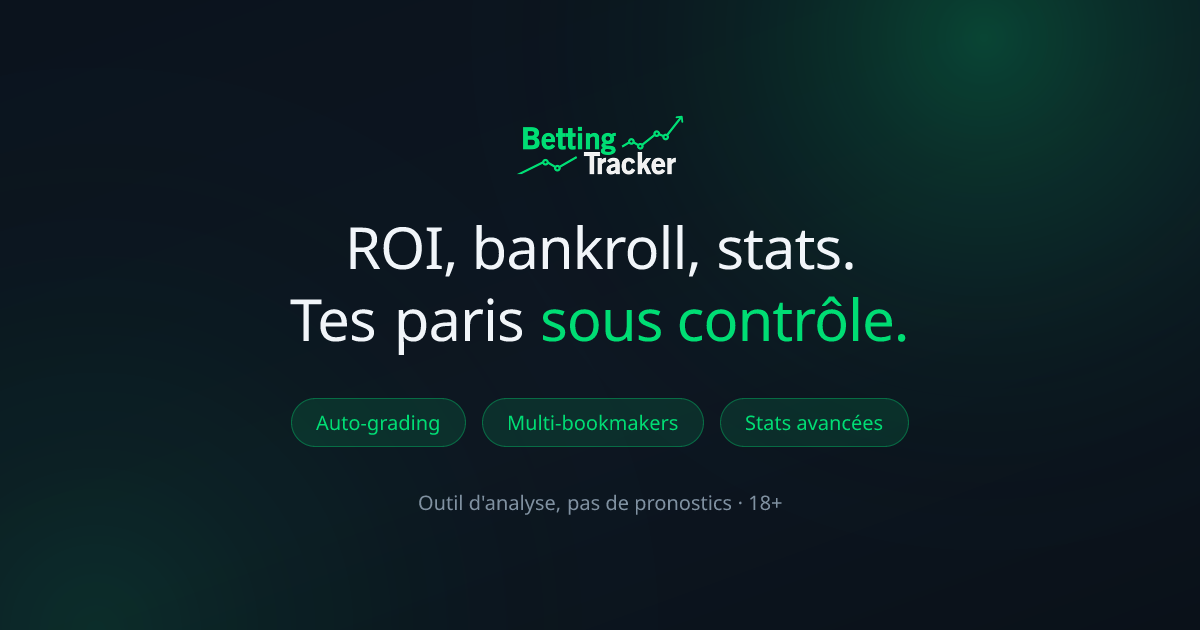 BettingTracker — Manage your sports betting bankroll